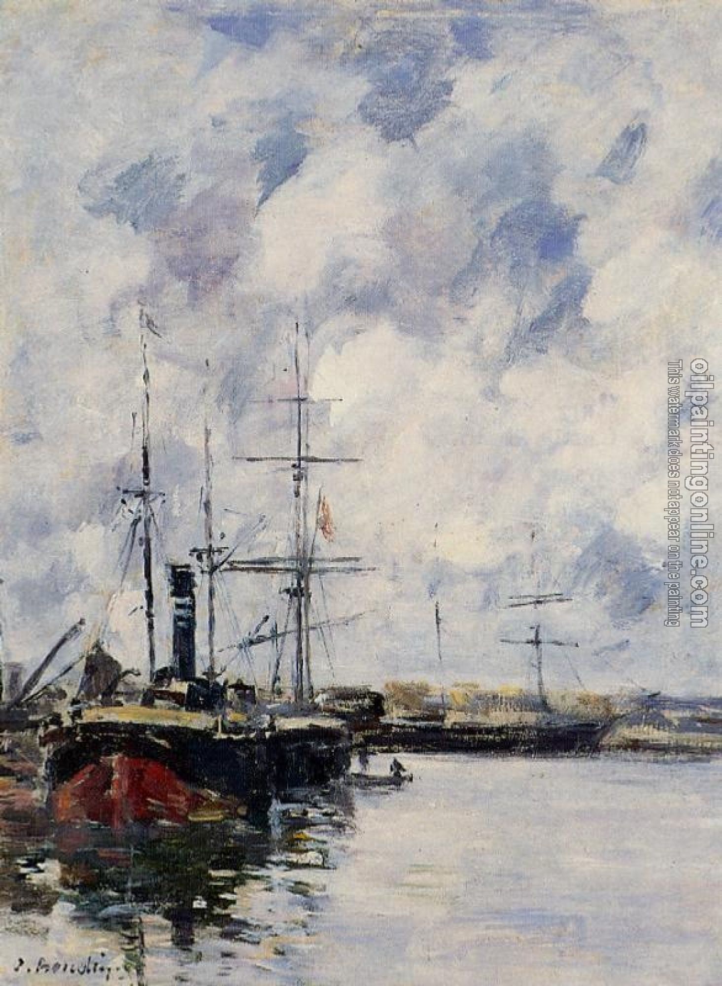 Boudin, Eugene - A Corner of the Deauville Basin